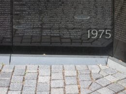 Vietnam war memorial in Washington DC,